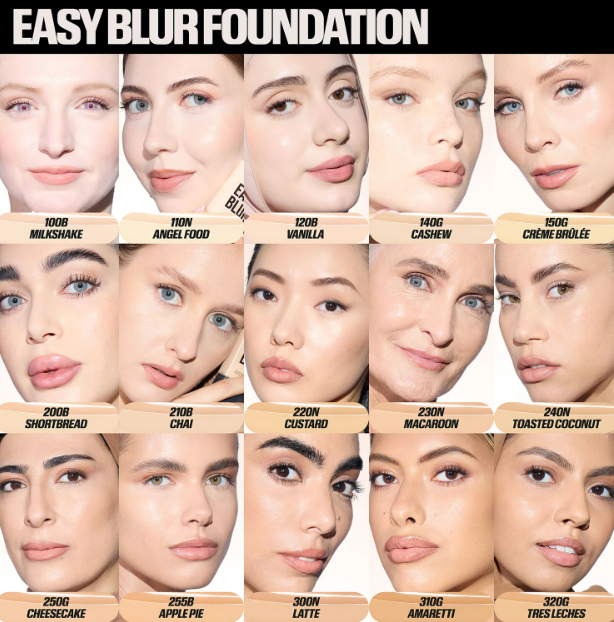 HUDA BEAUTY Easy Blur Natural Airbrush Foundation