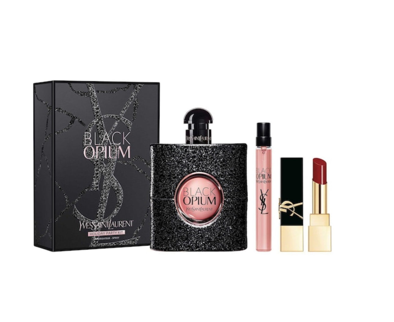 YVES SAINT LAURENT
Black Opium Party Kit 
 2,8 g + 10 ml + 90 ml